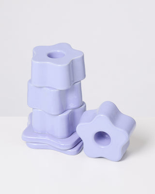 Seia - candle holder lilac