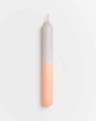 Seia - set of 2 stick candles Dip Dye peach sand