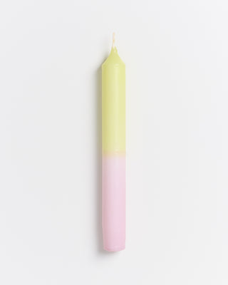 Seia - set of 2 stick candles dip dye pink lime