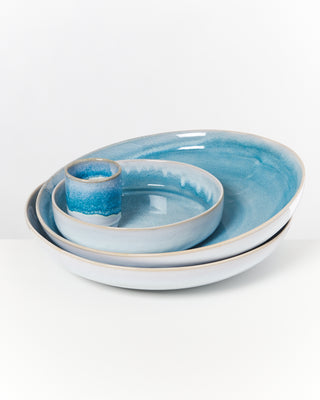 Cordoama - Servingbowl flat large aqua