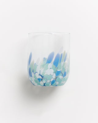 Alegria Glas groß drops blau weiß