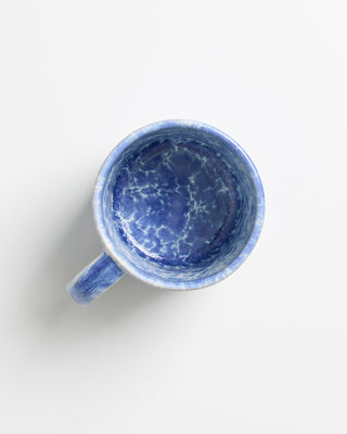 Almada Tasse groß blau gesprenkelt