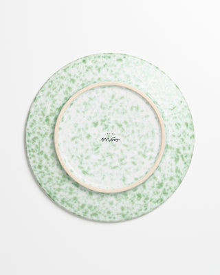 Almada - plate small green speckled