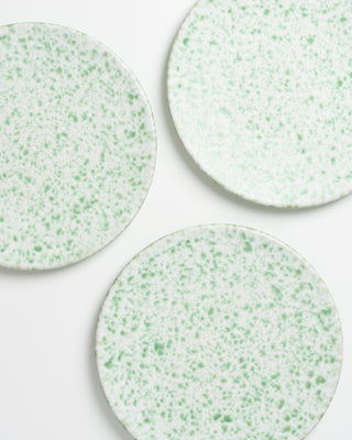 Almada - plate small green speckled