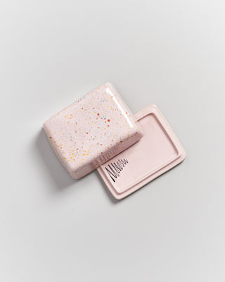 Alojamento - butterdish pink speckles