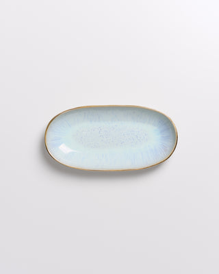 Areia -Serving Platter M azure with gold rim