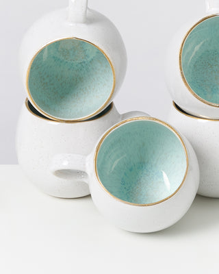 Areia - Mug big azure with gold rim