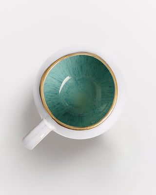 Areia - Mug big mint with gold rim