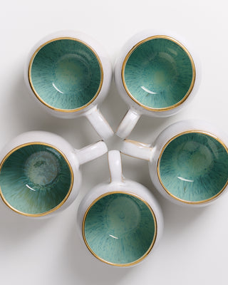 Areia - Mug big mint with gold rim