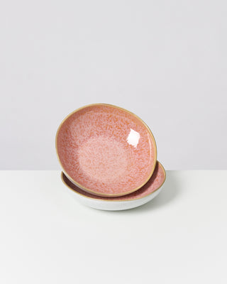 Areia - Mini Plate deep pink with gold rim