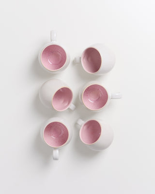 Areia - Set of 6 Mugs small rose