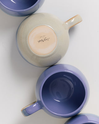 Bica - Set of 4 Mugs big blue cream