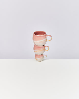 Bica - Mug big pink / cream