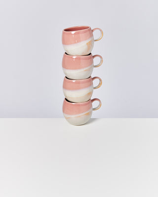 Bica Tasse groß pink cream