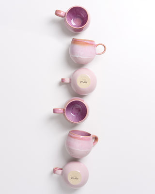 Bica - Set da 6 tazze piccole rosa