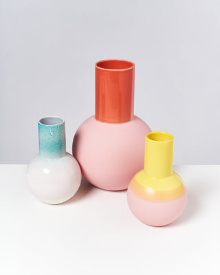 Bola vase L - rose coral