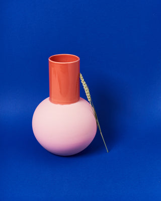 Bola vase L - rose coral