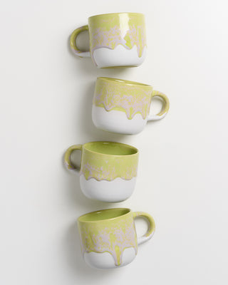 Coimbra 4er Set Tasse groß lime lila