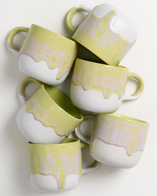 Coimbra 6er Set Tasse groß lime lila