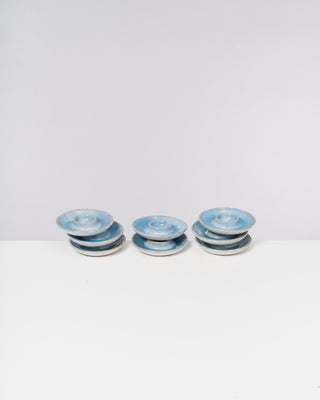 Cordoama - Set of 8 egg cups aqua