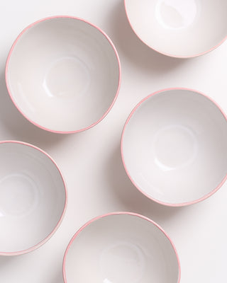 Costeira - Cerealbowl pink white striped