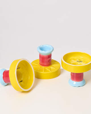 Motel a Miio x Isis-Maria Brisa Candleholder yellow red