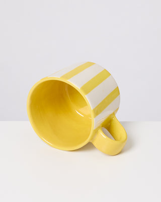 Motel a Miio x Isis-Maria Brisa mug yellow white striped