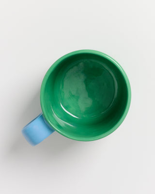 Motel a Miio x Isis-Maria Brisa mug green with blue dots