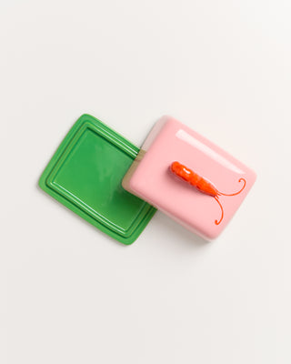 Motel a Miio x Isis-Maria Brisa butter dish pink green