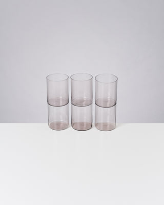 Joia 6er Set Glas groß amethist