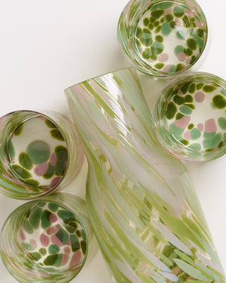 Joia Drops - Set of 5 pieces big green pink