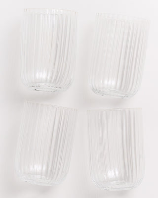 Joia - Set of 4 glasses riffled classic