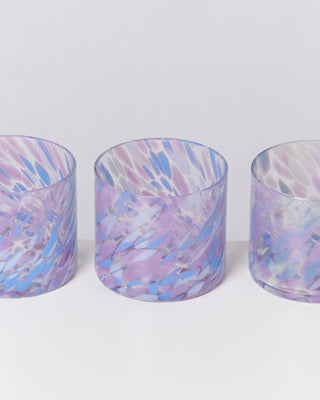 Joia glas klein drops blauw paars