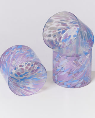 Joia - Glass small drops blue lilac