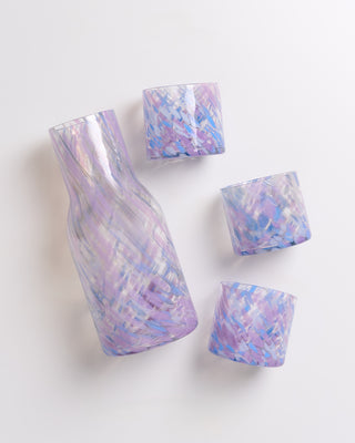 Joia - Glass small drops blue lilac