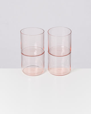 Joia 4er Set Glas klein pink opal