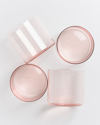 Joia 4er Set Glas klein pink opal