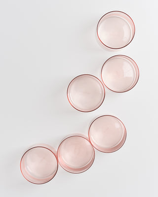 Joia 6er Set Glas klein pink opal