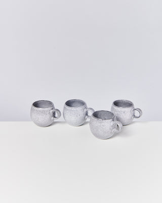 Mae - Set of 4 Mugs small grey