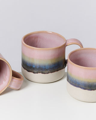 Nódoa Tasse Rosa Grün dipped