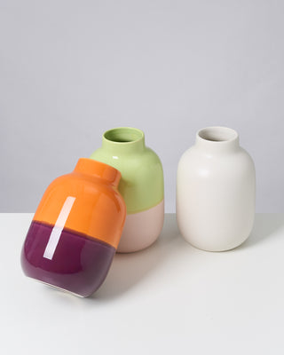 Nuno vase M orange darklilac