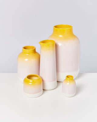 Bebé vase - yellow rose speckled