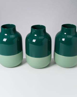 Nuno vase L - darkgreen sage