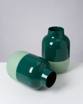 Nuno vase L - darkgreen sage