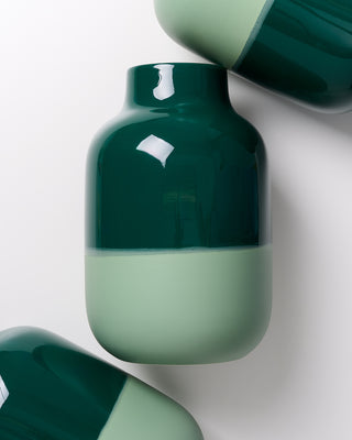 Nuno vase L - darkgreen sage