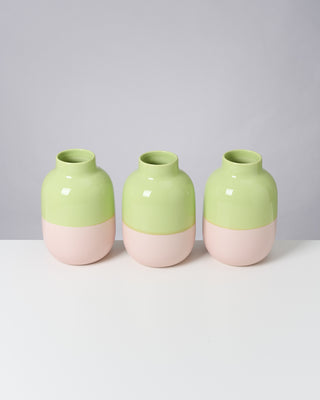 Nuno Vase M lime rosé