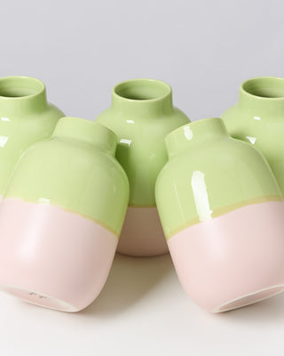 Nuno Vase M - lime rose