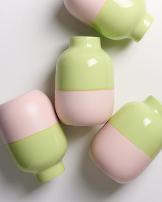 Nuno Vase M lime rosé