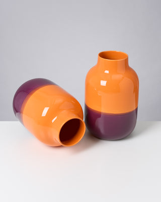 Vaso Nuno L Arancione Viola Scuro