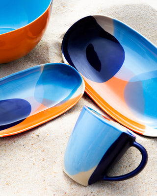 Pintor - Tazza grande blu e arancione